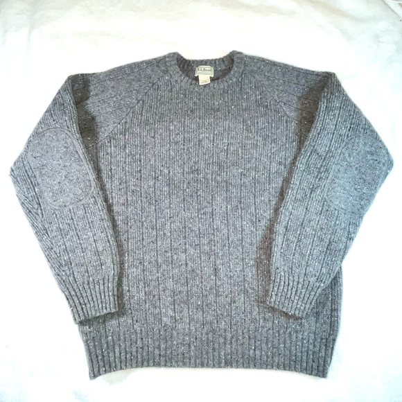 L.L. Bean Other - L.L. Bean Men’s Large Grey Wool Sweater